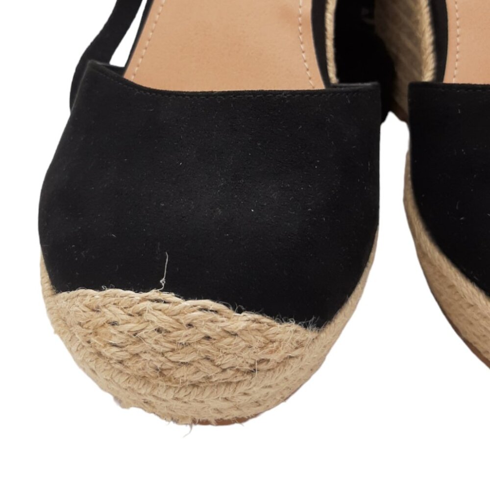 Torrid Ankle Wrap Espadrille Wedge SZ 8.5WW - Picture 7 of 15